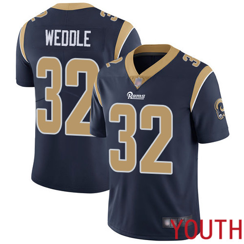 Los Angeles Rams Limited Navy Blue Youth Eric Weddle Home Jersey NFL Football 32 Vapor Untouchable